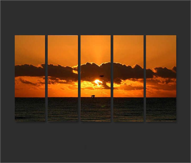 Dafen Oil Painting on canvas sunglow -set658